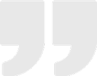 White quotation marks graphic